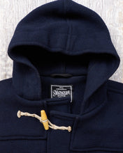Second Hand Gloverall Duffle Coat Navy Wool Blend Size L
