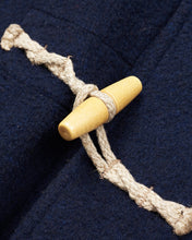 Second Hand Gloverall Duffle Coat Navy Wool Blend Size L
