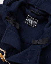 Second Hand Gloverall Duffle Coat Navy Wool Blend Size L