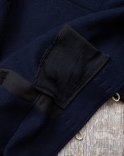 Second Hand Gloverall Duffle Coat Navy Wool Blend Size L