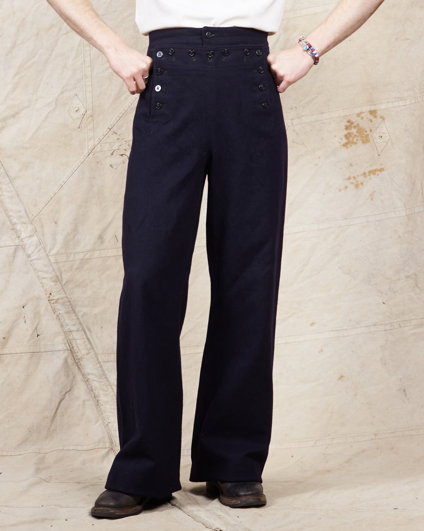 Vintage 1969 Original US NAVY Wool Sailor Pants