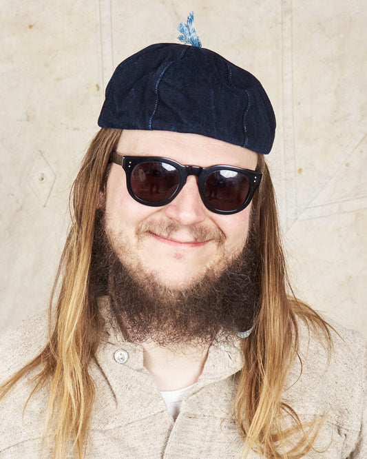 Tender Type 802 Monk Hat 16 oz Selvage Denim Achilles' Heel Indigo Dyed