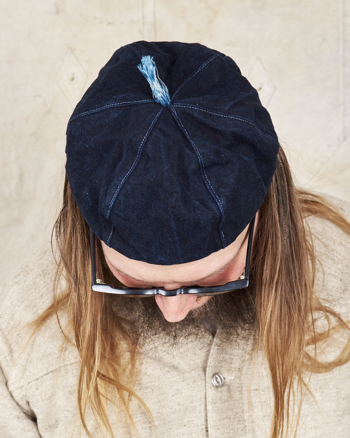 Tender Type 802 Monk Hat 16 oz Selvage Denim Achilles' Heel Indigo Dyed