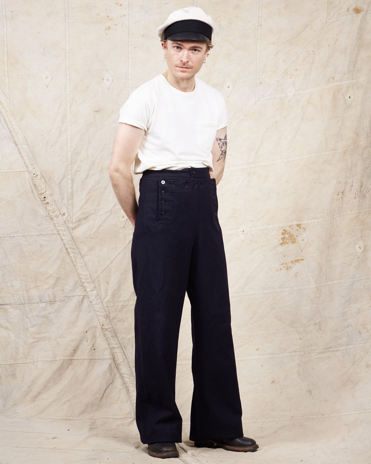 Vintage 1969 Original US NAVY Wool Sailor Pants