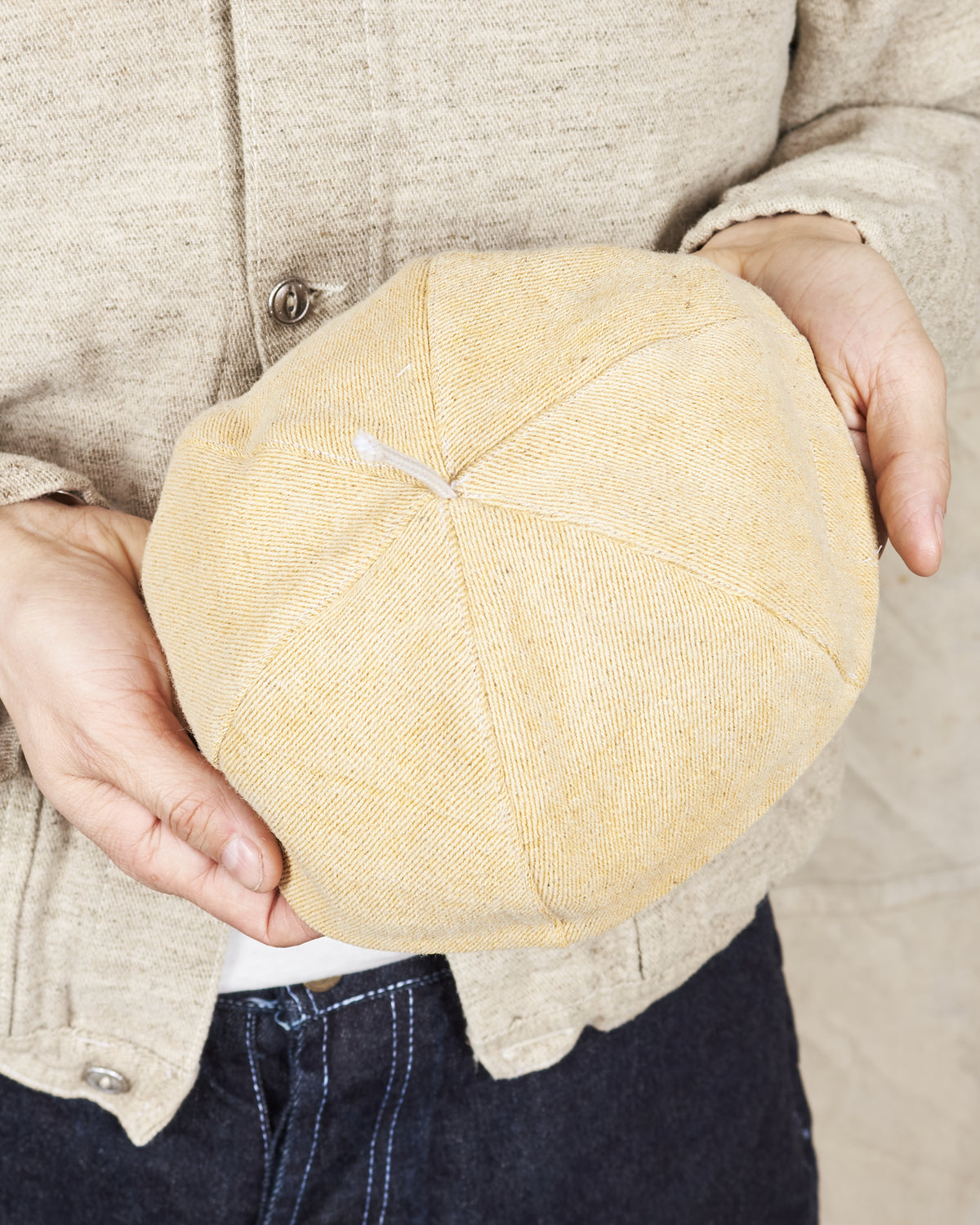 Tender Type 802 Monk Hat Hemp Wool Cotton Bull Denim Iron Rust Dyed