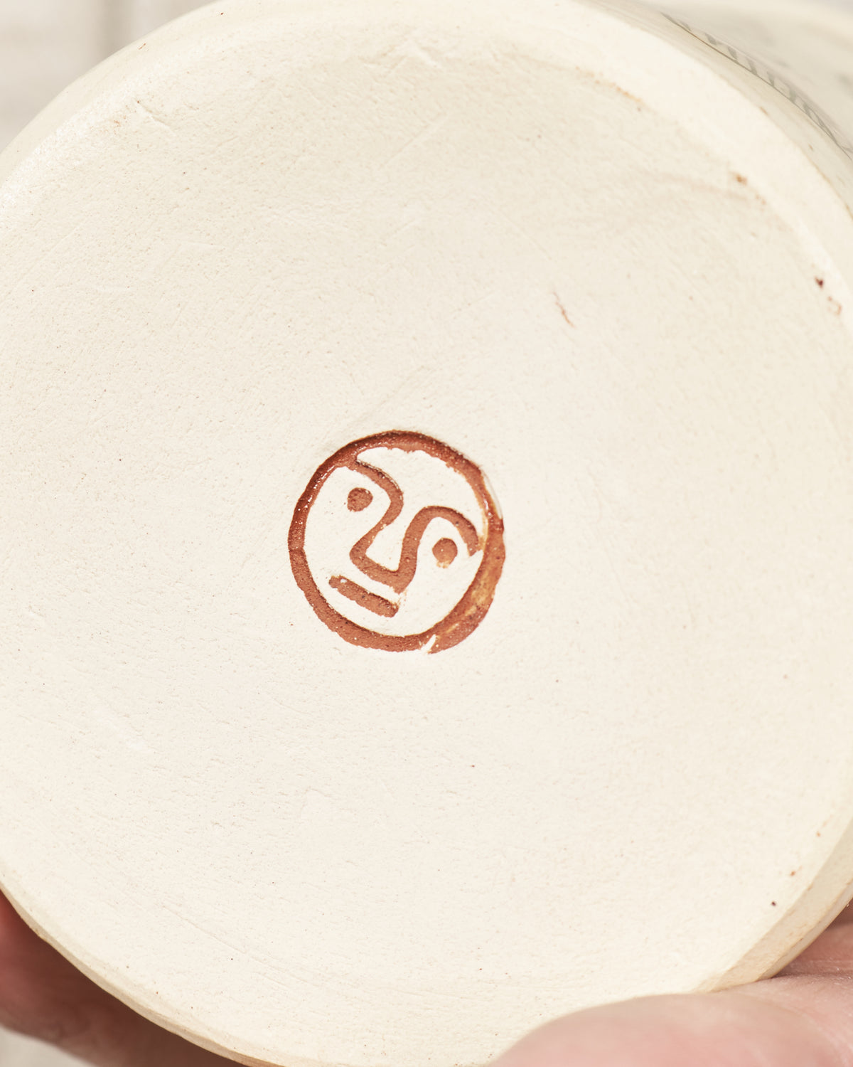 Tender Plautus Vine Sgraffito Mug White Clay