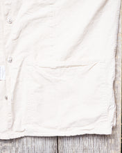 Tender 446 Wide Face Shirt Striped Cotton Canvas Rinsed