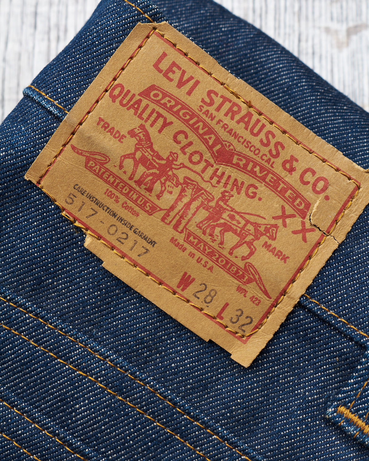 Vintage 70's Levi's 517-0217 Deadstock Jeans Size W28 / L 32 Made in USA
