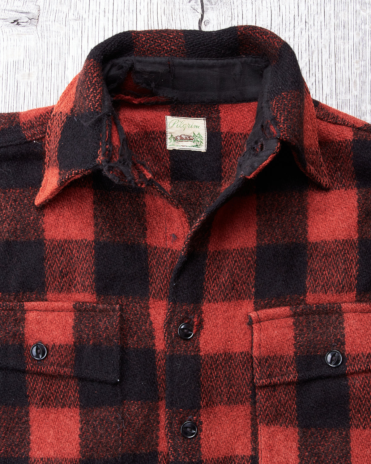 Vintage Pilgrim 50s Plaid Shirt Size M