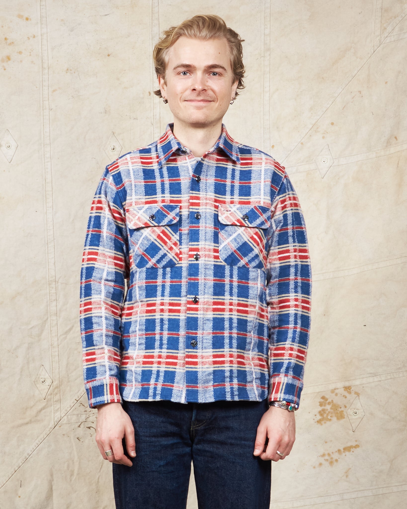 Vintage 90s Sugar Cane Toyo Enterprise Flannel Shirt Medium