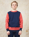 Whitesville Heavy Set-in Two Tone Sweatshirt Navy / Red