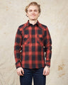 Indigofera Dollard Shirt Black / Red Shadow Plaid