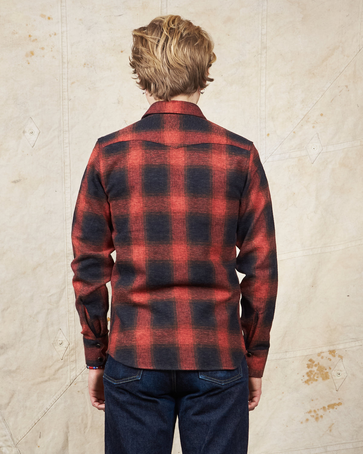 Indigofera Dollard Shirt Black / Red Shadow Plaid