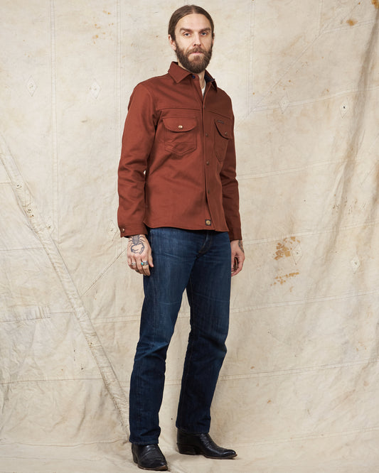 Indigofera Fargo Jacket Cotton Kersey Rust