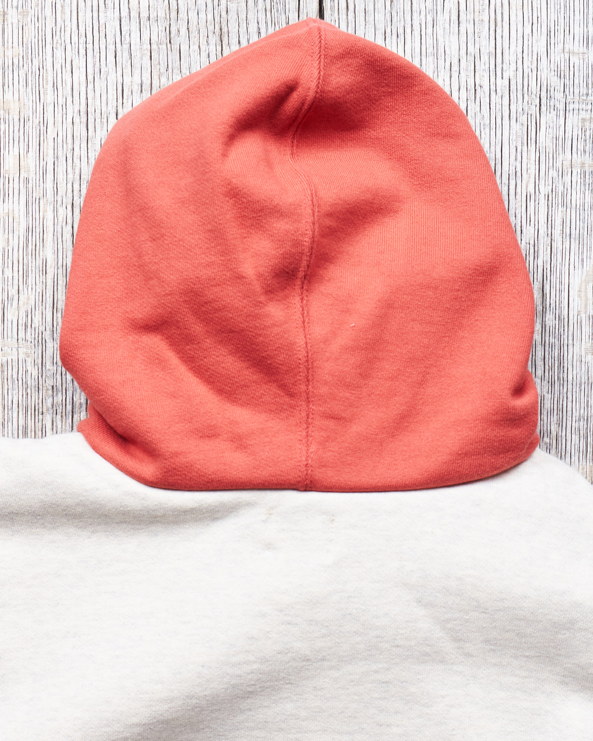 Whitesville Two Tone Attatched Hood Parka Oatmeal / Red
