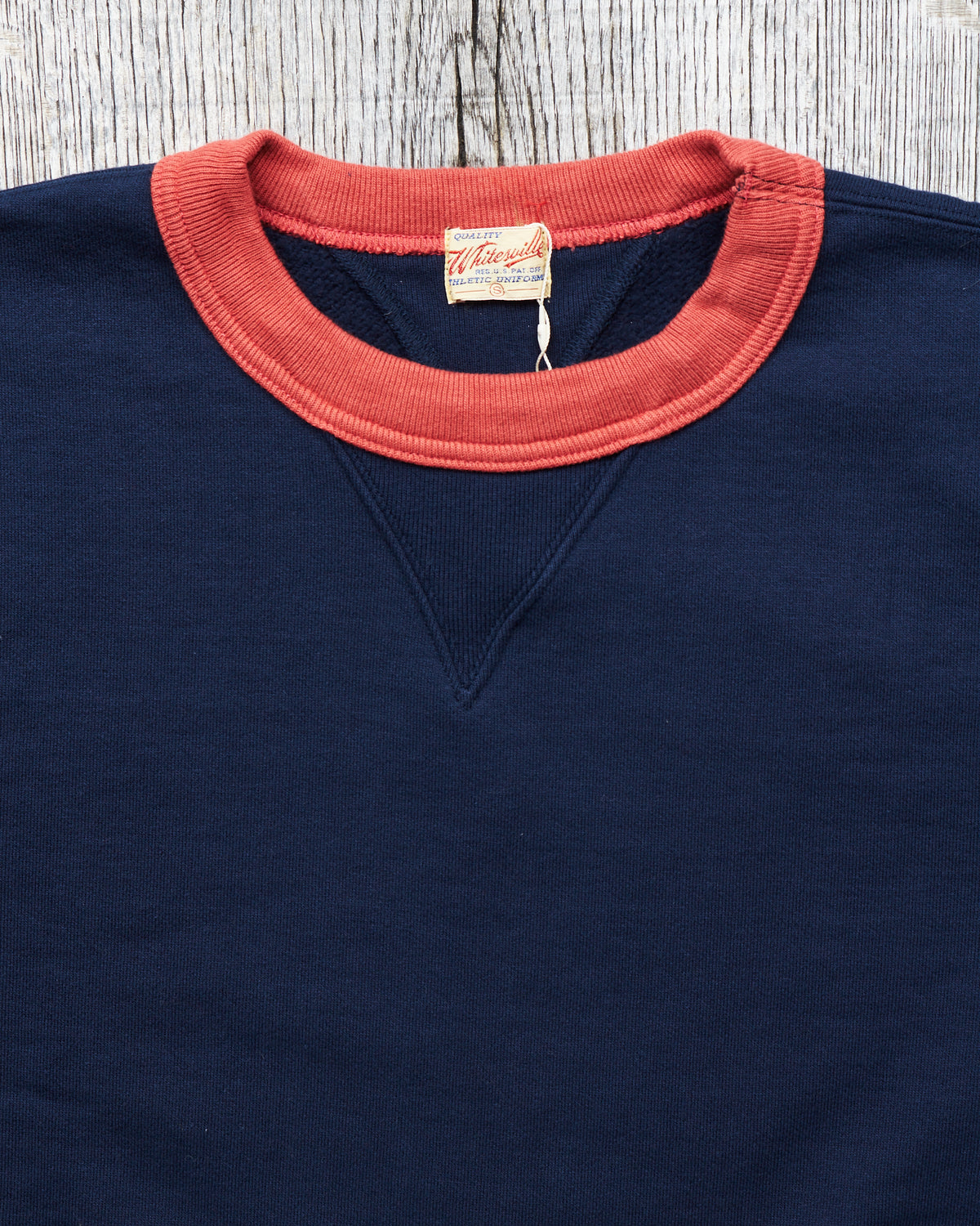Whitesville Heavy Set-in Two Tone Sweatshirt Navy / Red