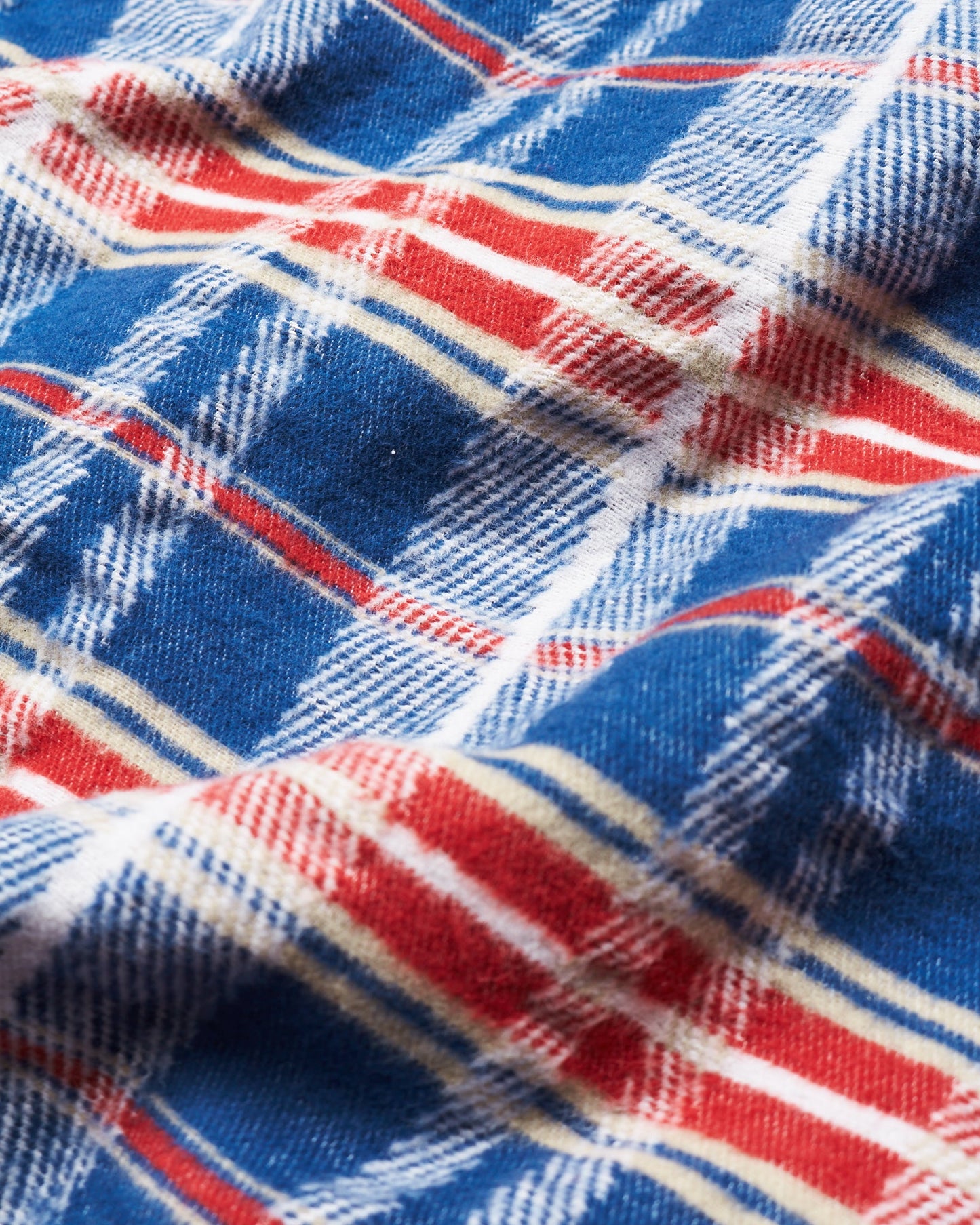 Sugar Cane & Co Fancy Twill Double Weave Flannel Shirt Navy