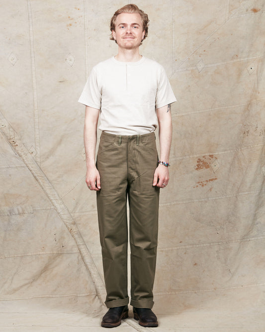 Warehouse & Co Lot 1213 U.S. Army Herringbone Utility Pant OD Green