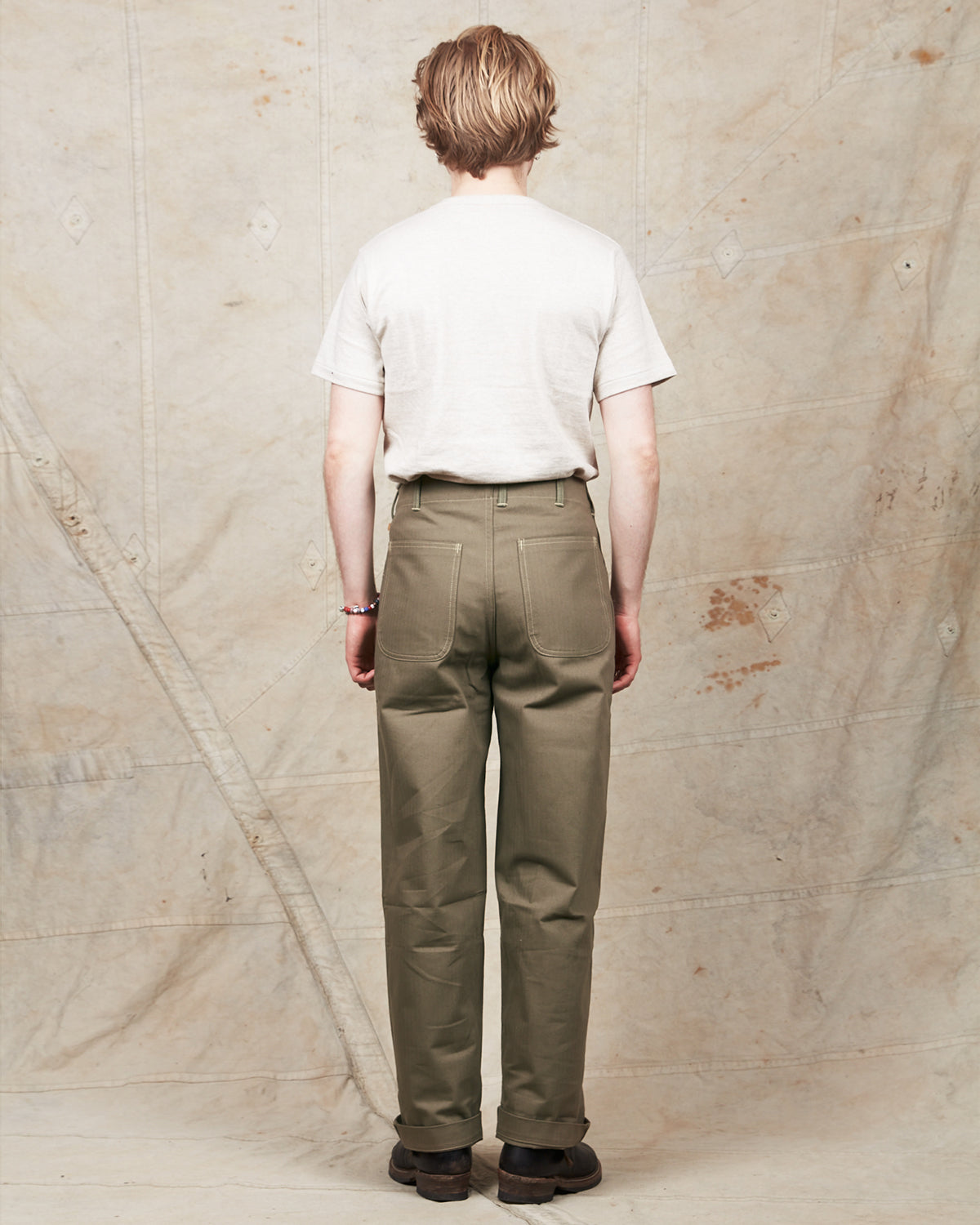 Warehouse & Co Lot 1213 U.S. Army Herringbone Utility Pant OD Green