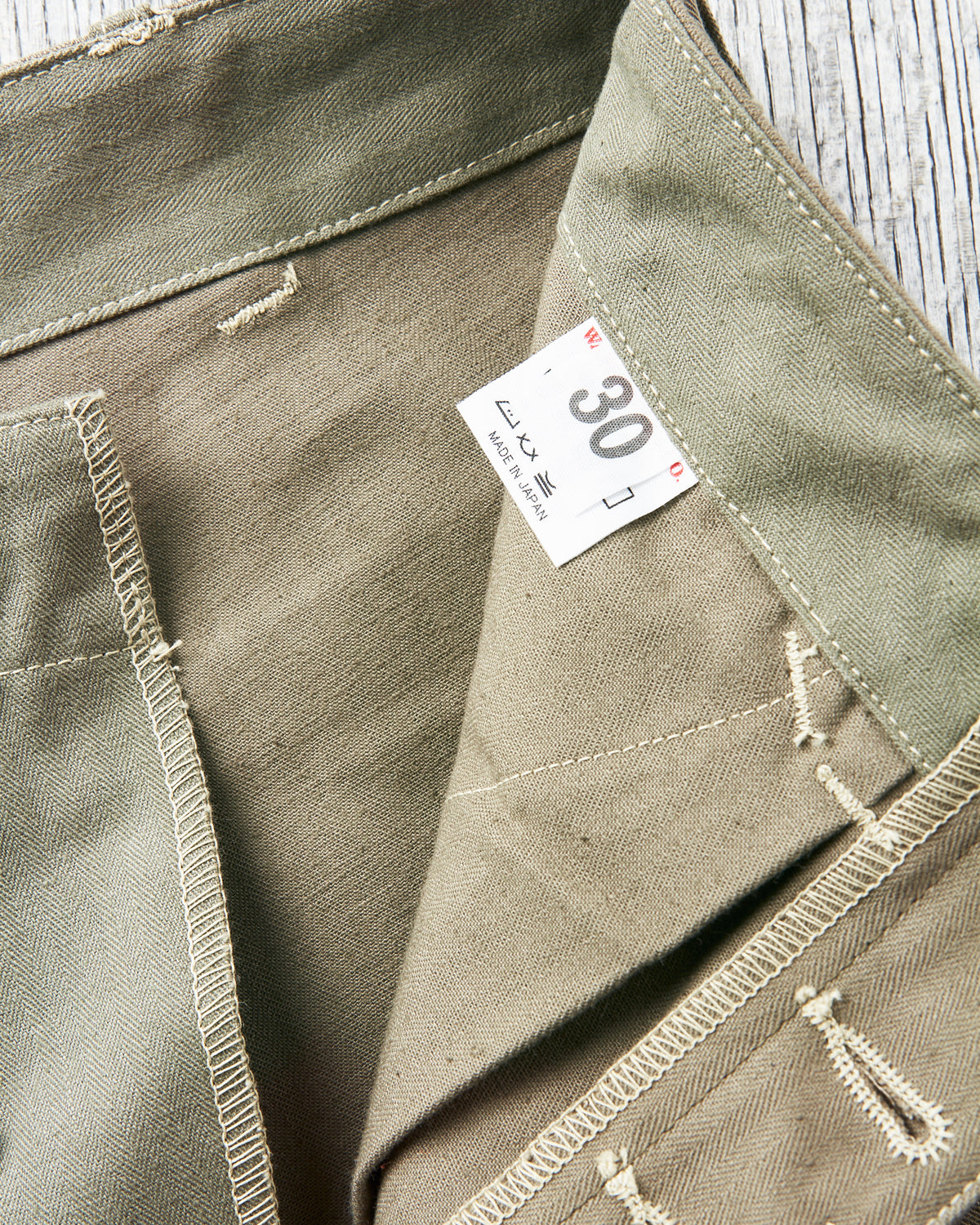 Warehouse & Co Lot 1213 U.S. Army Herringbone Utility Pant OD Green