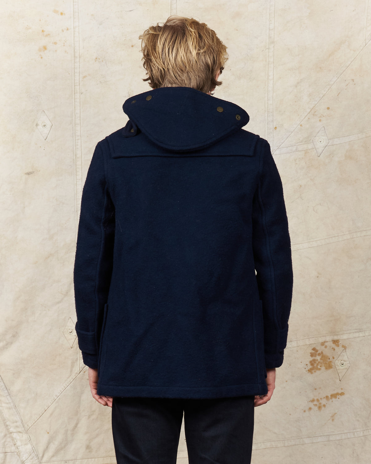 Second Hand Gloverall Wool Duffle Coat Navy Size US 36 / EU 46