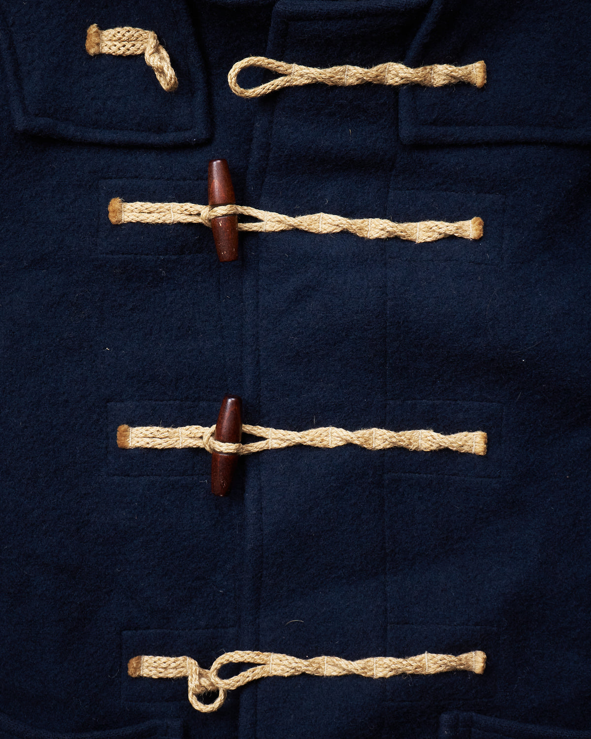 Second Hand Gloverall Wool Duffle Coat Navy Size US 36 / EU 46