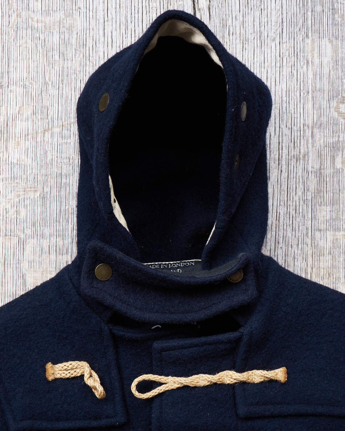 Second Hand Gloverall Wool Duffle Coat Navy Size US 36 / EU 46
