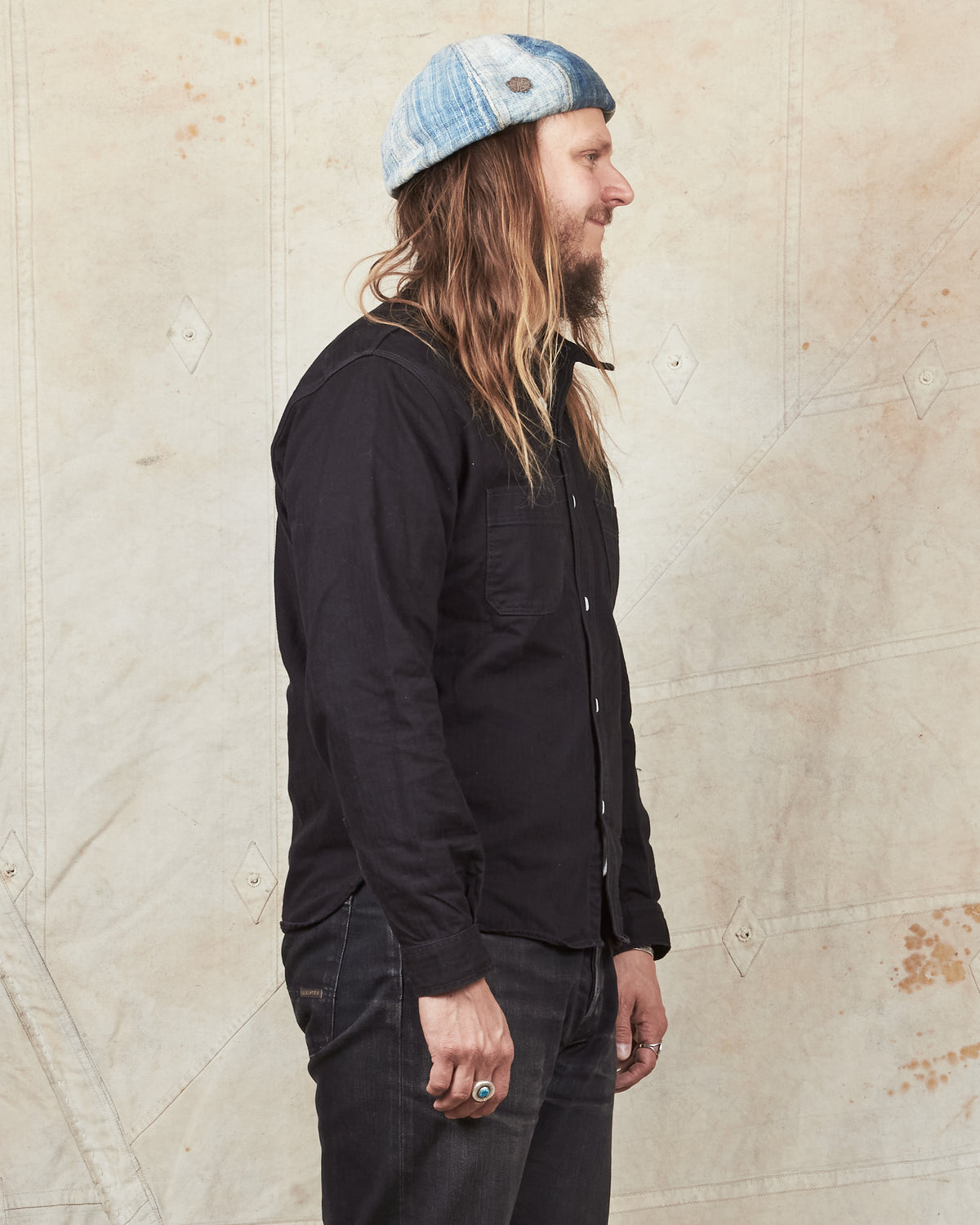 Second Hand Joe McCoy Black Cotton Twill Work Shirt