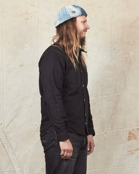 Second Hand Joe McCoy Black Cotton Twill Work Shirt