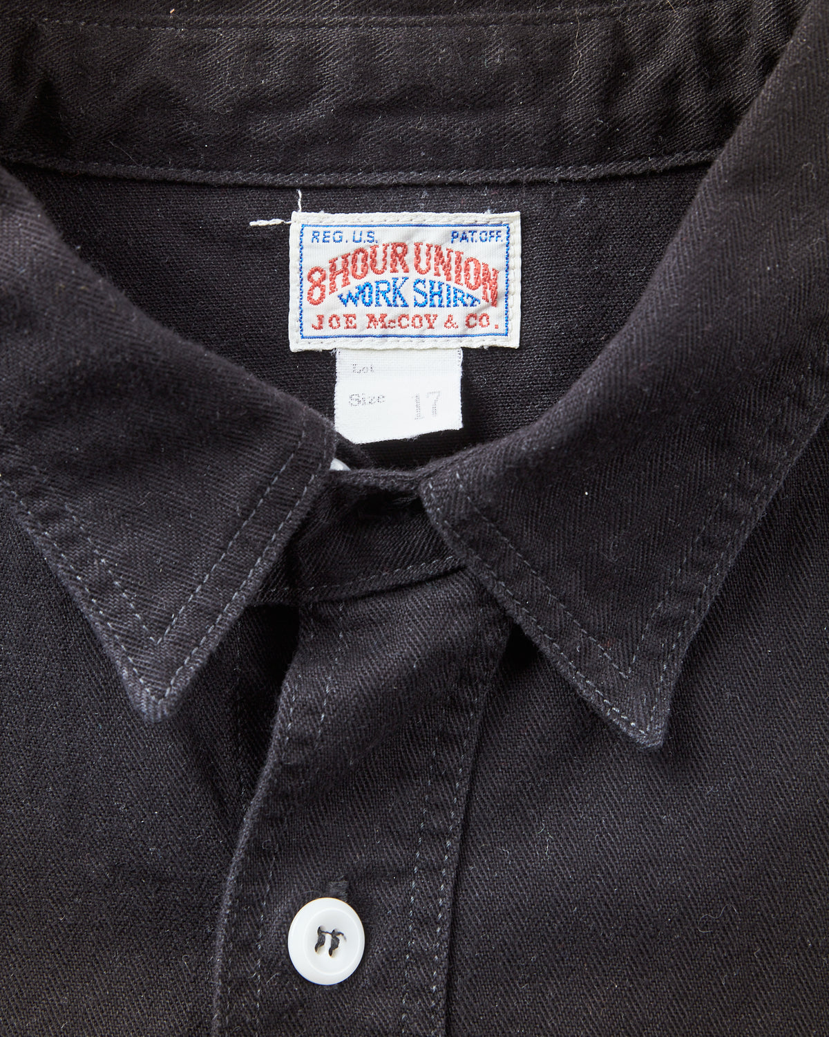 Second Hand Joe McCoy Black Cotton Twill Work Shirt