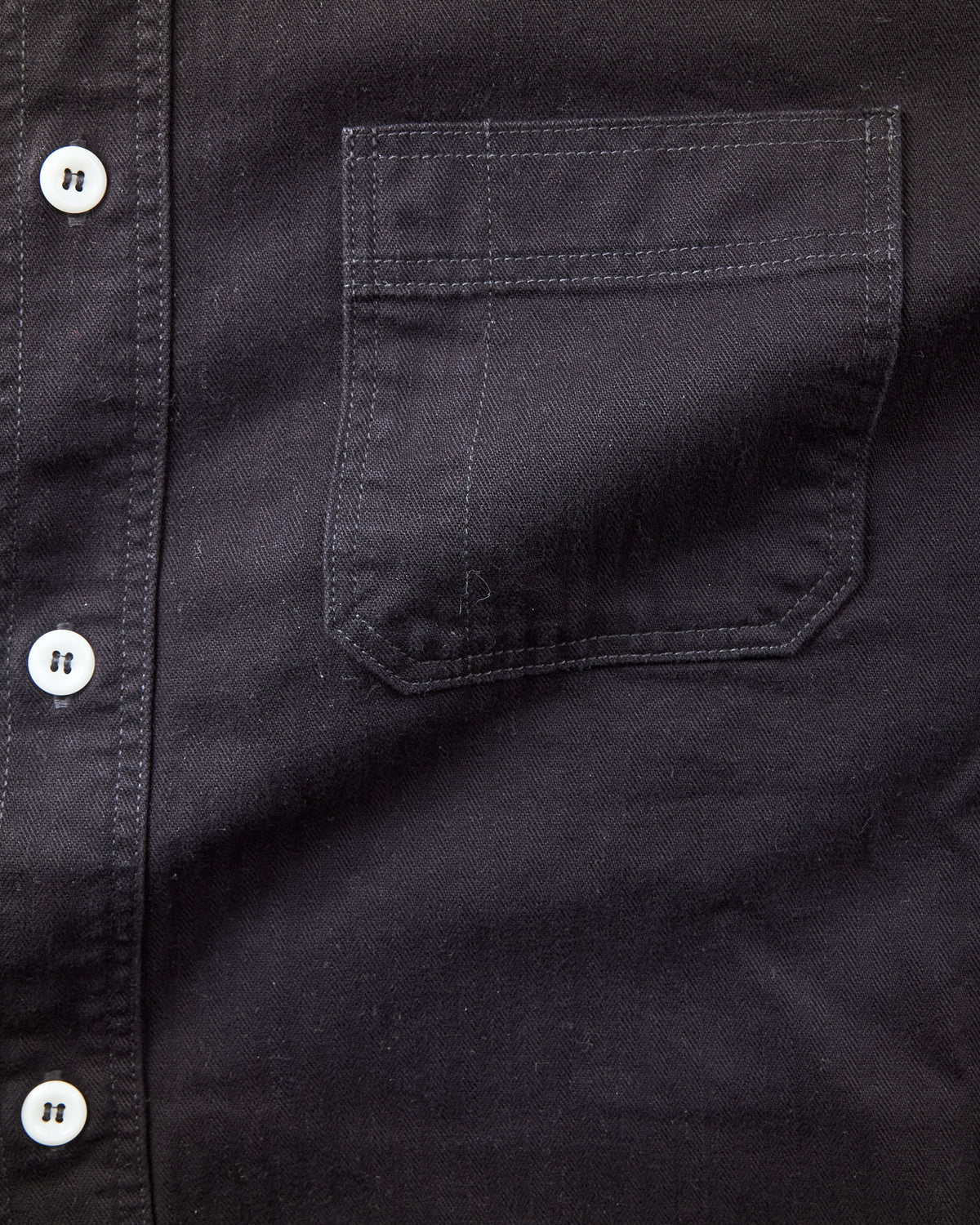 Second Hand Joe McCoy Black Cotton Twill Work Shirt