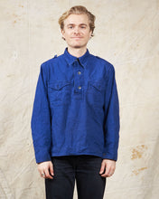 Vintage Swedish Navy Cotton Pullover Jacket Size M