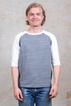 Indigofera Leon Raglan Shirt Grey Melange / Cocatoo White