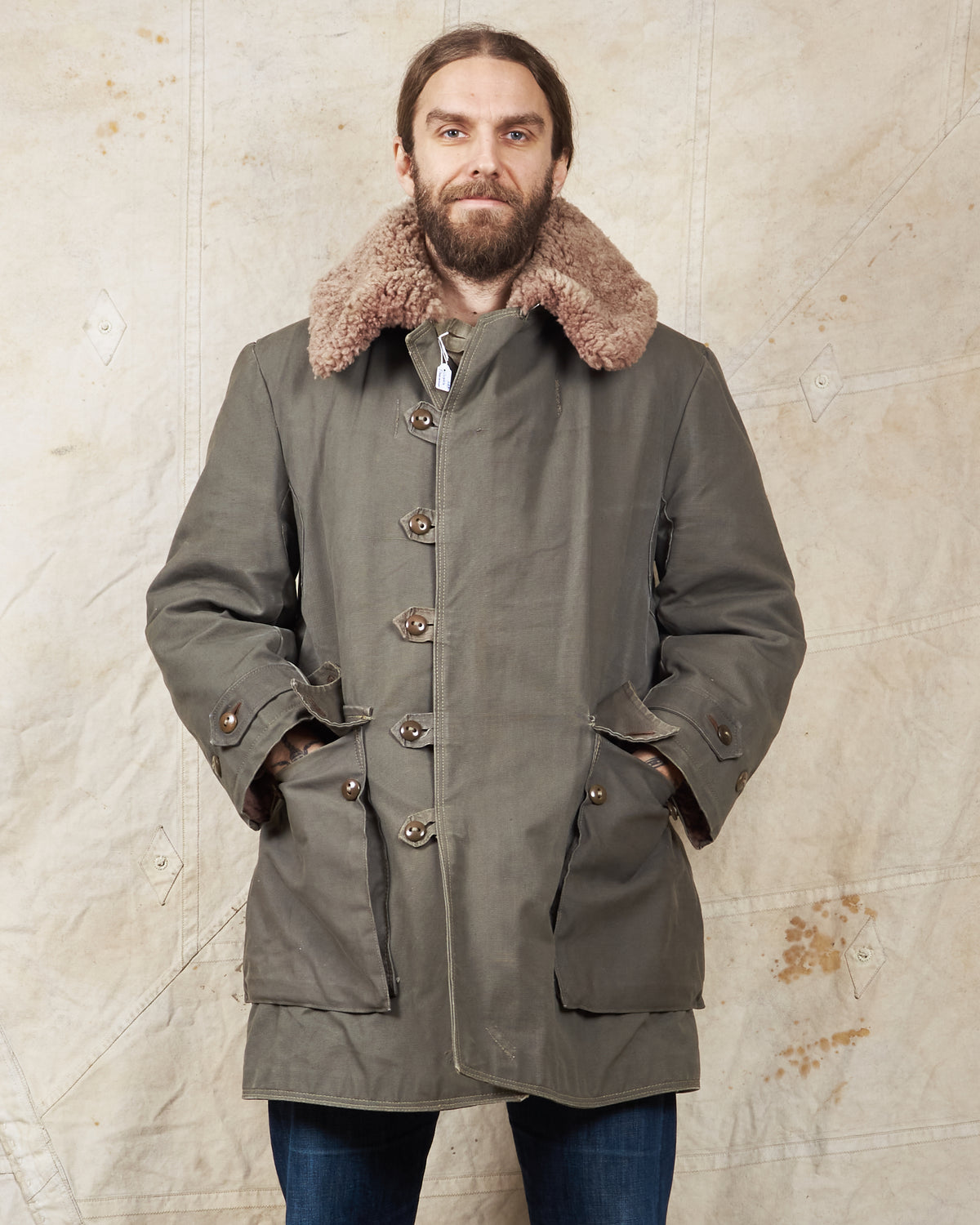 Vintage Swedish Army Survival Coat "Livpäls M/1913" XL