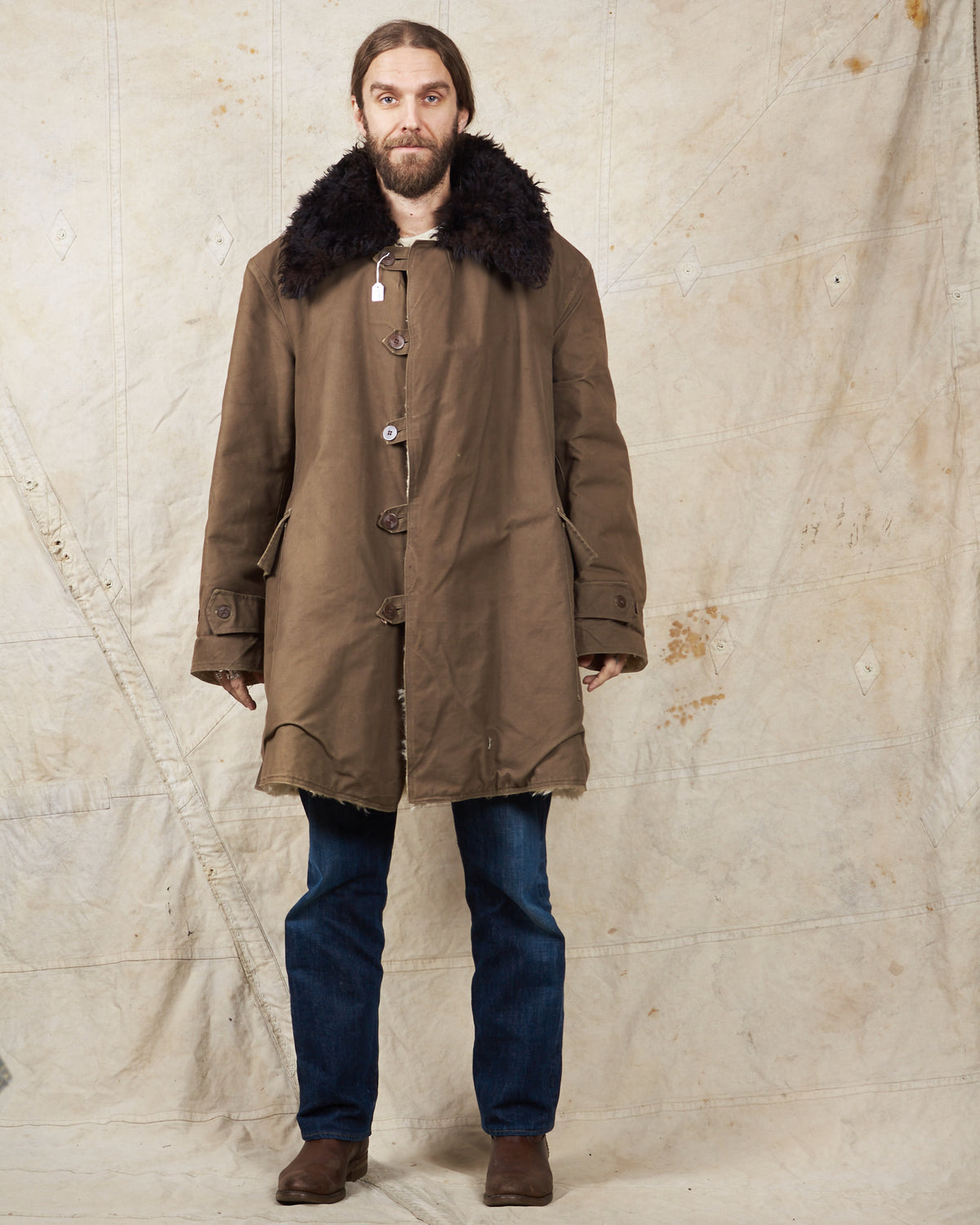 Vintage Swedish Army Survival Coat "Livpäls M/1905"(?) XXL