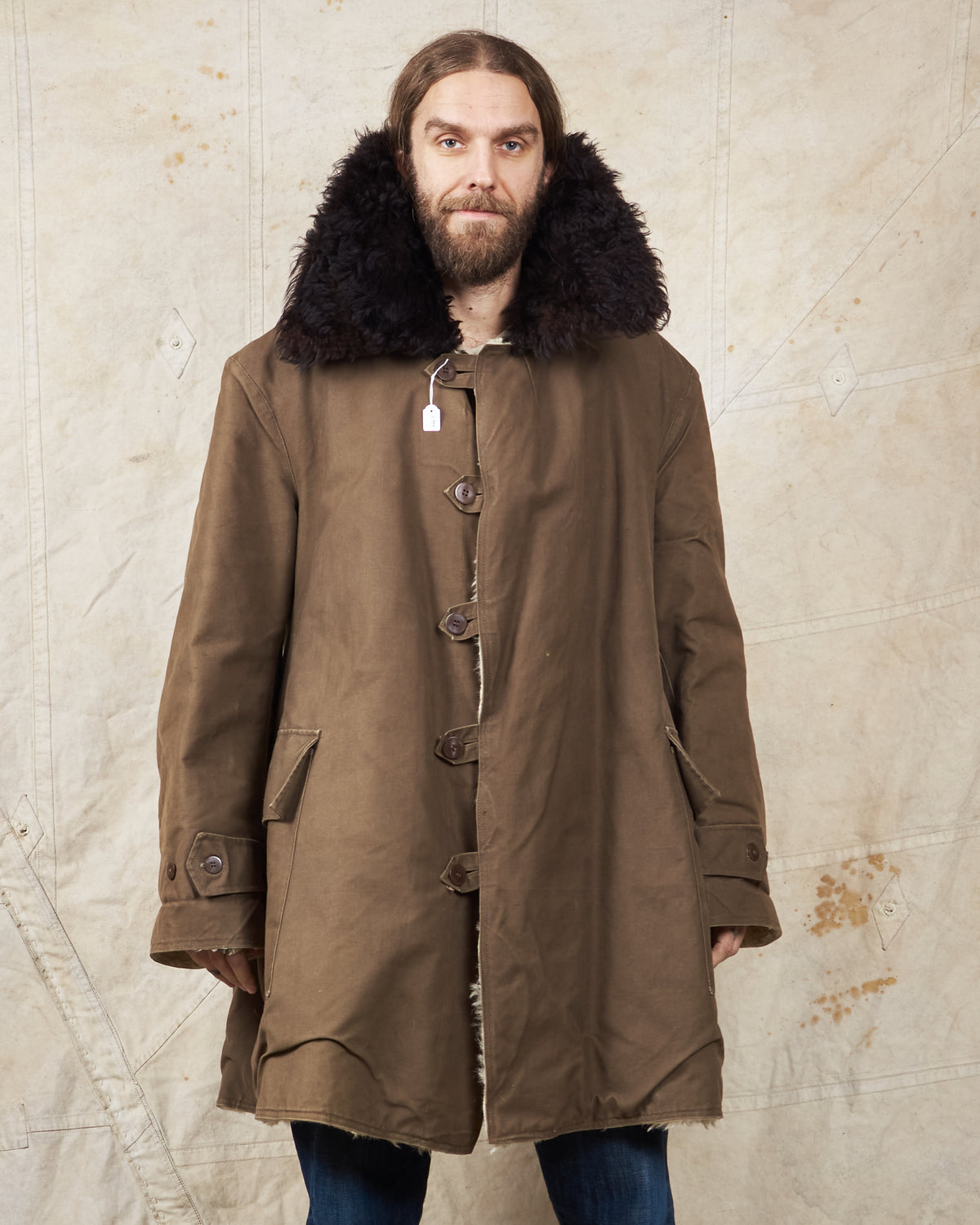 Vintage Swedish Army Survival Coat "Livpäls M/1905"(?) XXL
