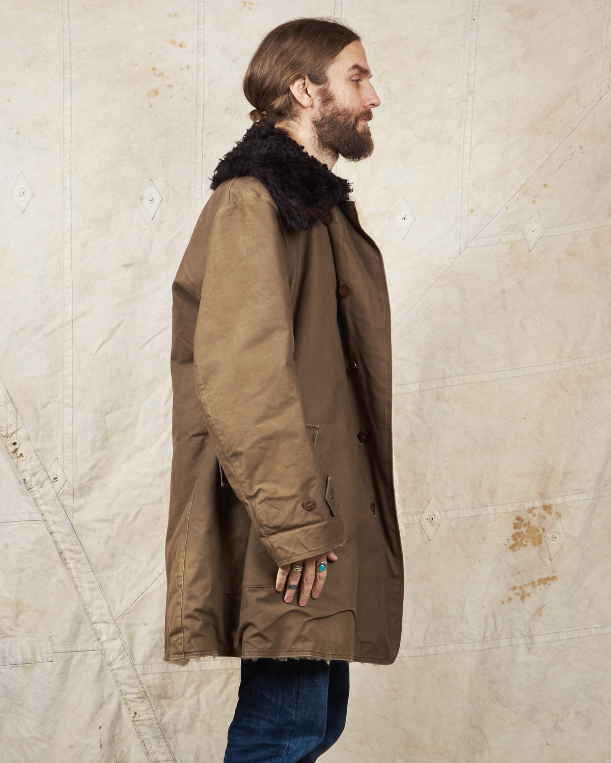 Vintage Swedish Army Survival Coat "Livpäls M/1905"(?) XXL