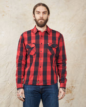 Second Hand Indigofera Norris Shirt Red/Black Size M