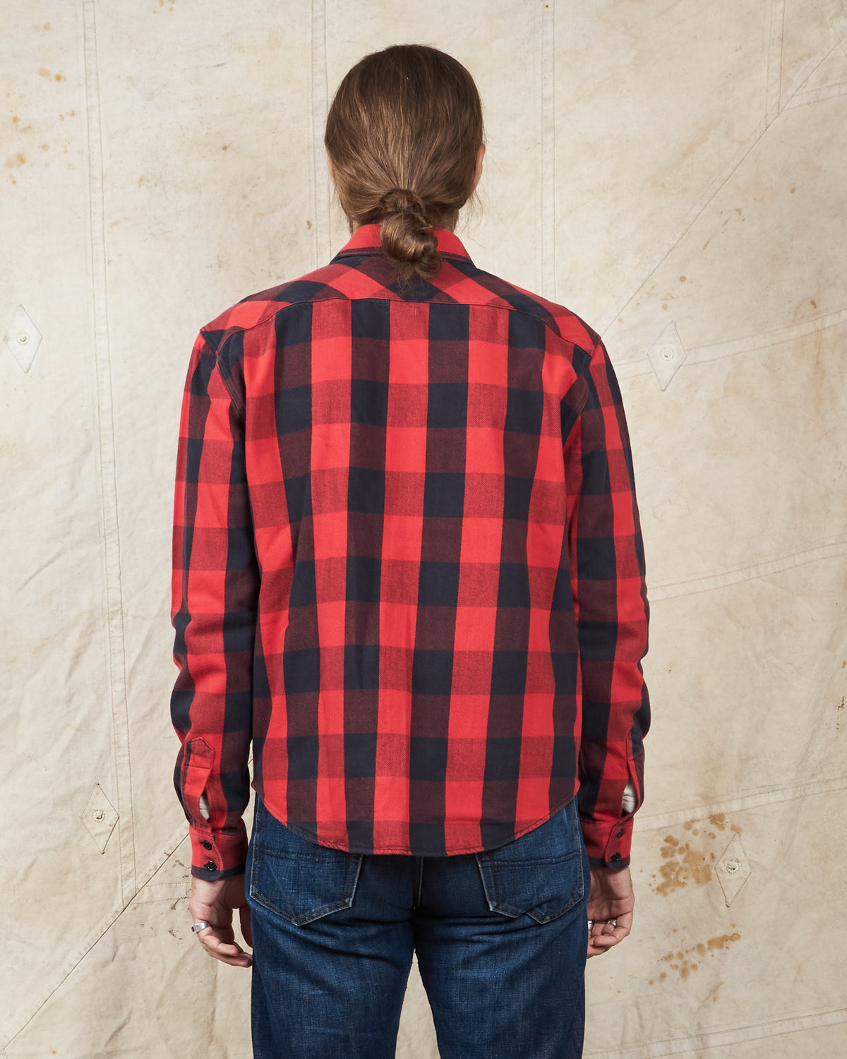 Second Hand Indigofera Norris Shirt Red/Black Size M