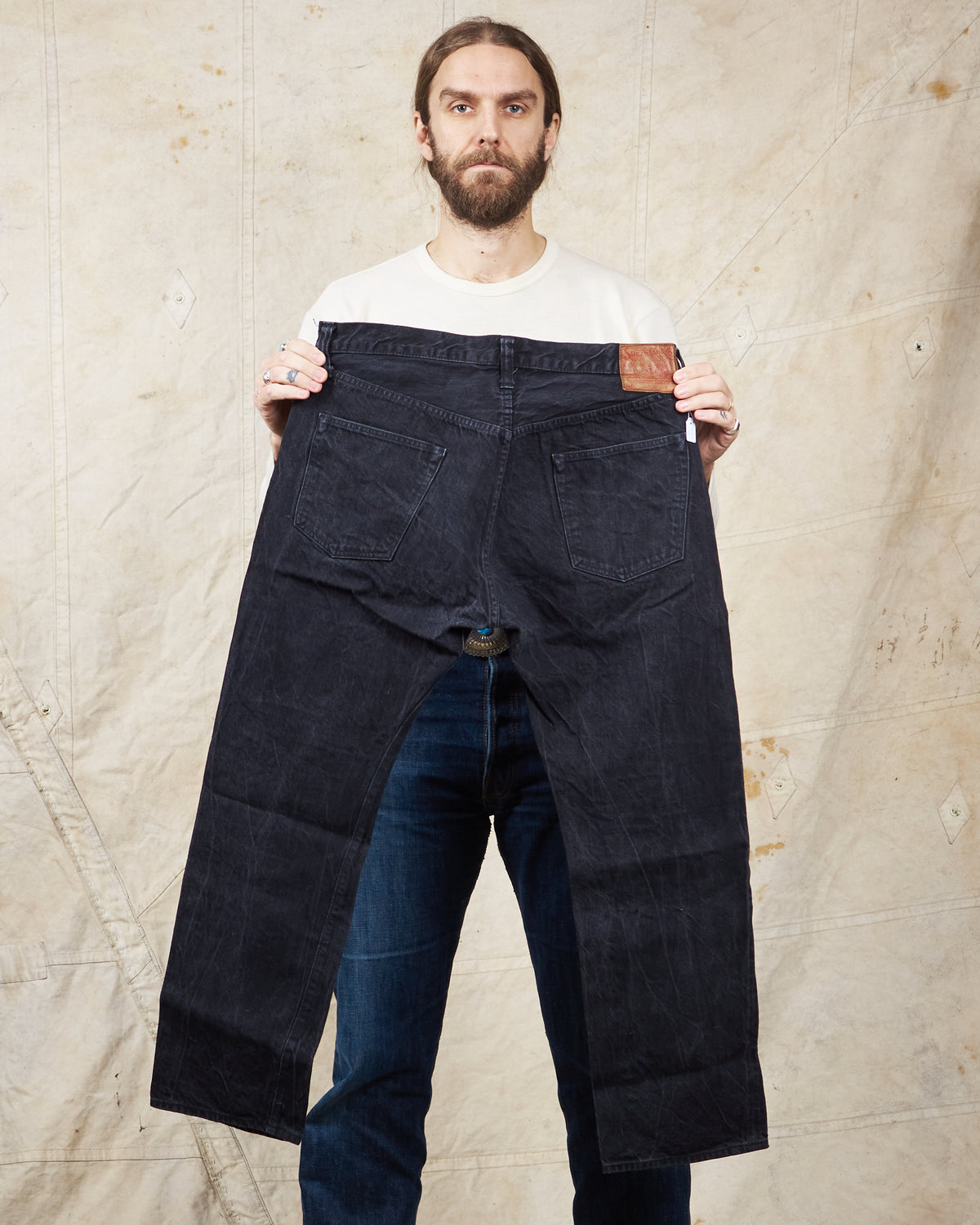 Second Hand Sugar Cane & Co. Lot 470 Type 3 Slim Fit Black Jeans W36 L29
