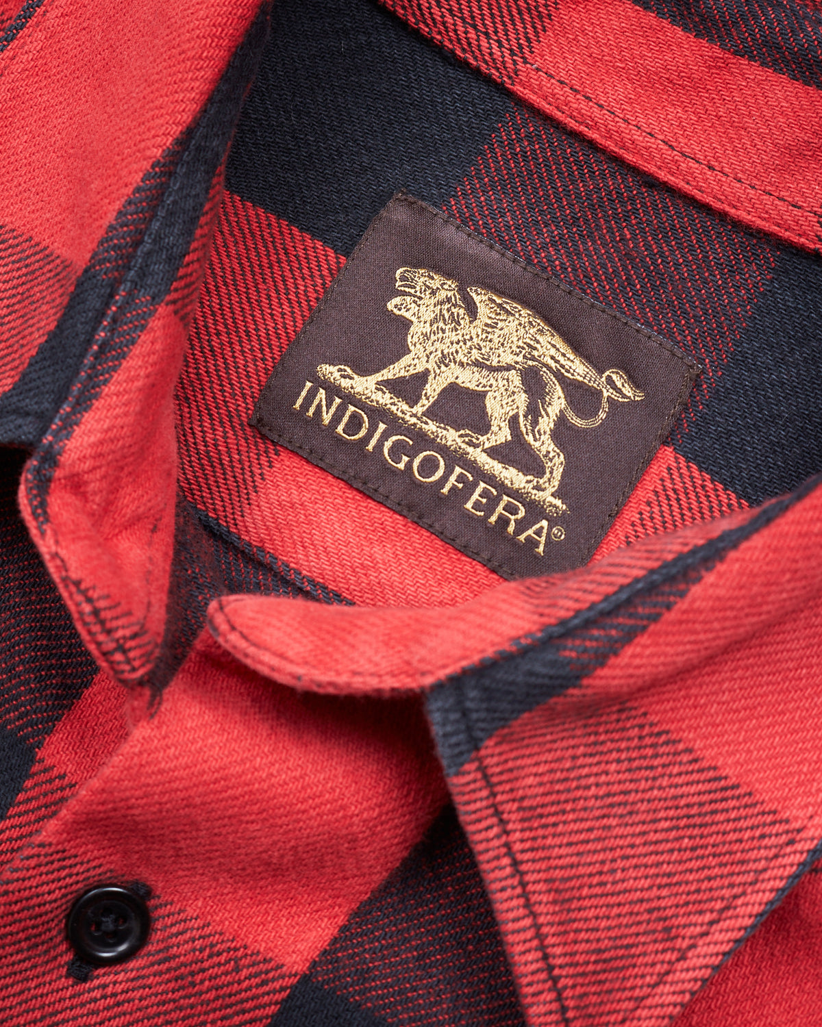 Second Hand Indigofera Norris Shirt Red/Black Size M