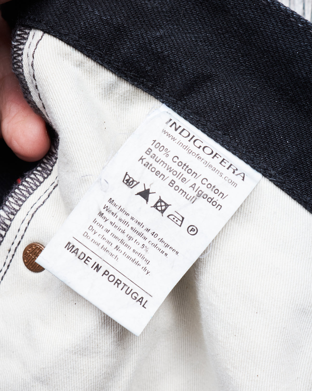 Second Hand Indigofera Nash Jeans Gunpowder Black W34