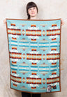 Pendleton Jacquard Muchacho Wool Blanket Aqua