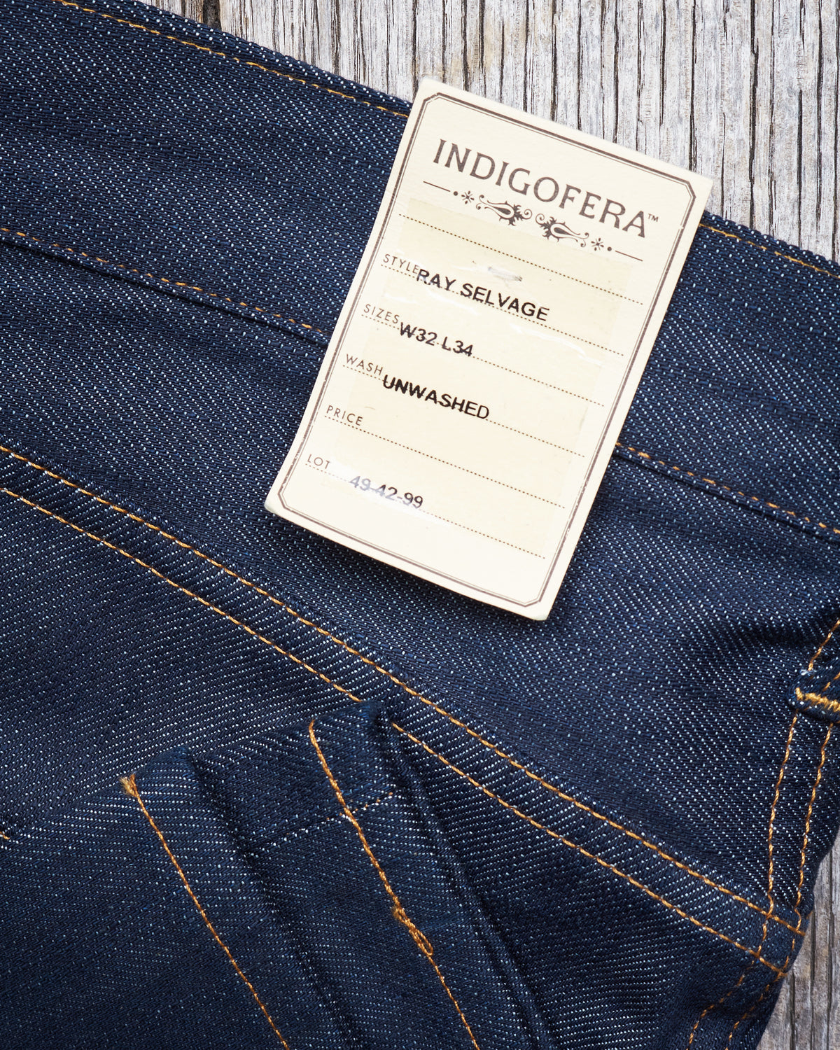 Second Hand Indigofera Deadstock Ray Ashbury Selvedge Denim Jeans W32 L34