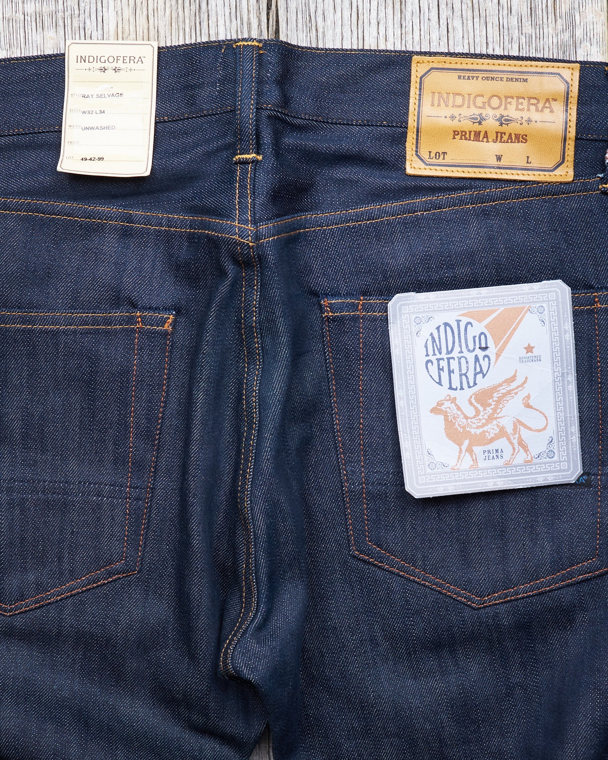Second Hand Indigofera Deadstock Ray Ashbury Selvedge Denim Jeans W32 L34