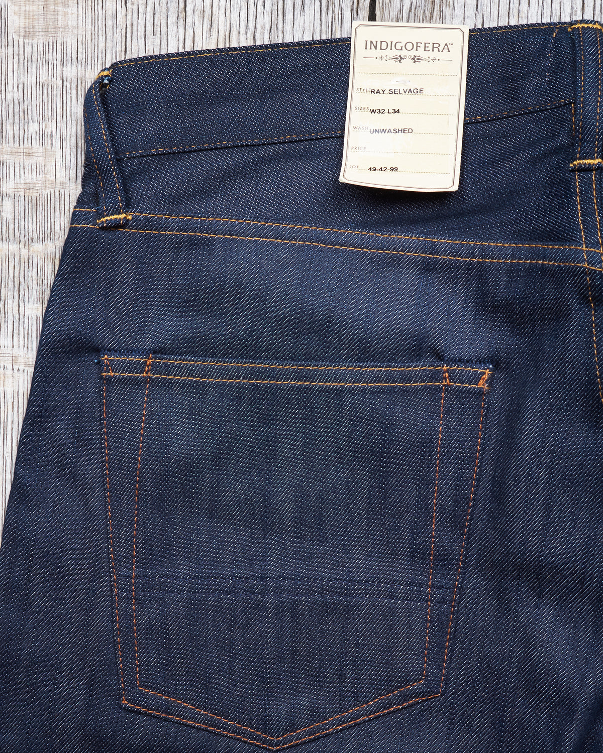 Second Hand Indigofera Deadstock Ray Ashbury Selvedge Denim Jeans W32 L34