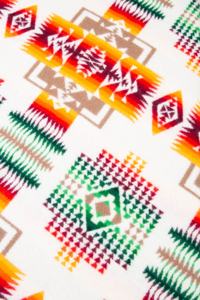 Pendleton Jacquard Muchacho Wool Blanket Chief Joseph Ivory