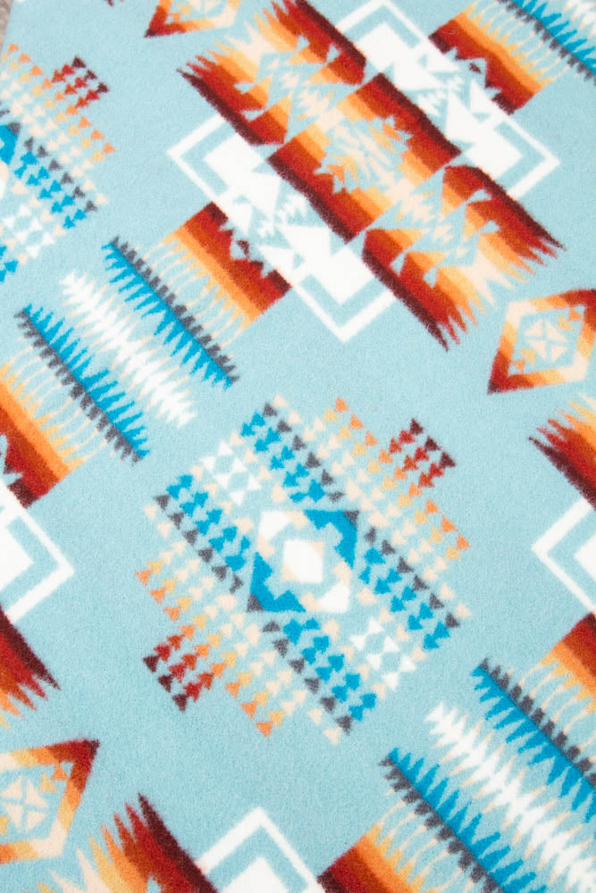 Pendleton Jacquard Muchacho Wool Blanket Aqua