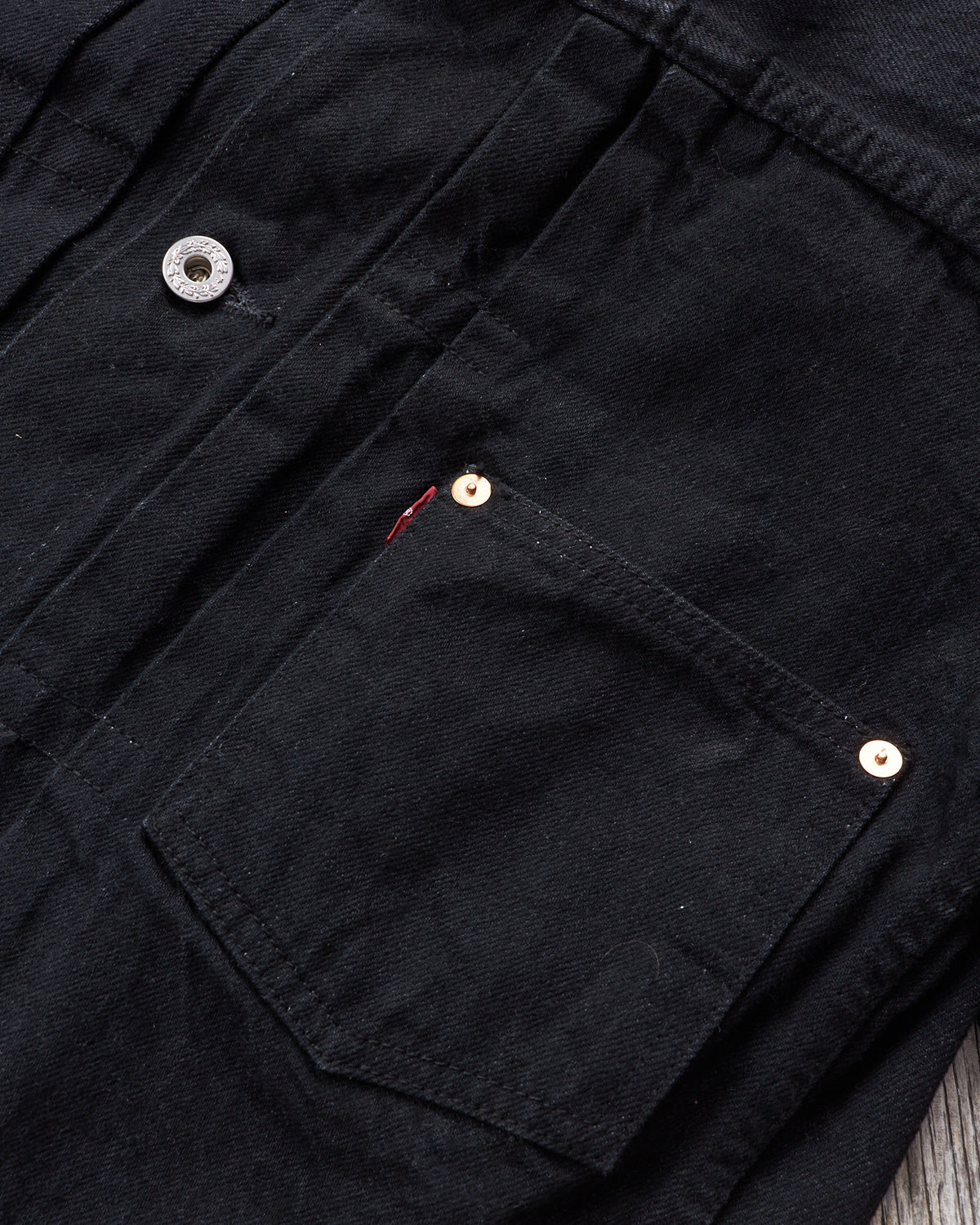 Second Hand TCB Jeans S40's Jacket Black Denim One Wash Size 40