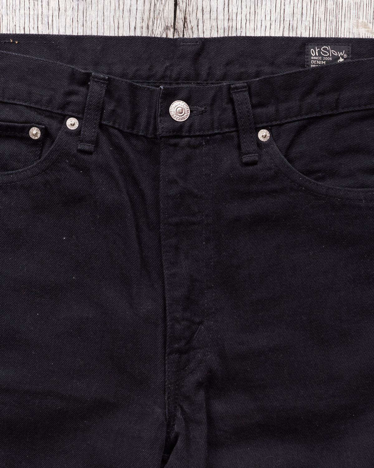 Second Hand OrSlow 107 Slim Fit Jeans Black Size 3